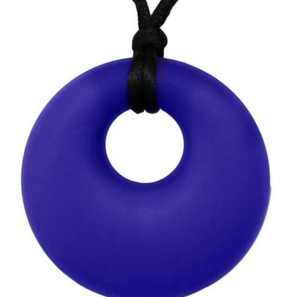 Mom's Teether Necklace for Baby to play with Round Pendant Soft SiliconeBPA Free - Picture 2 of 9